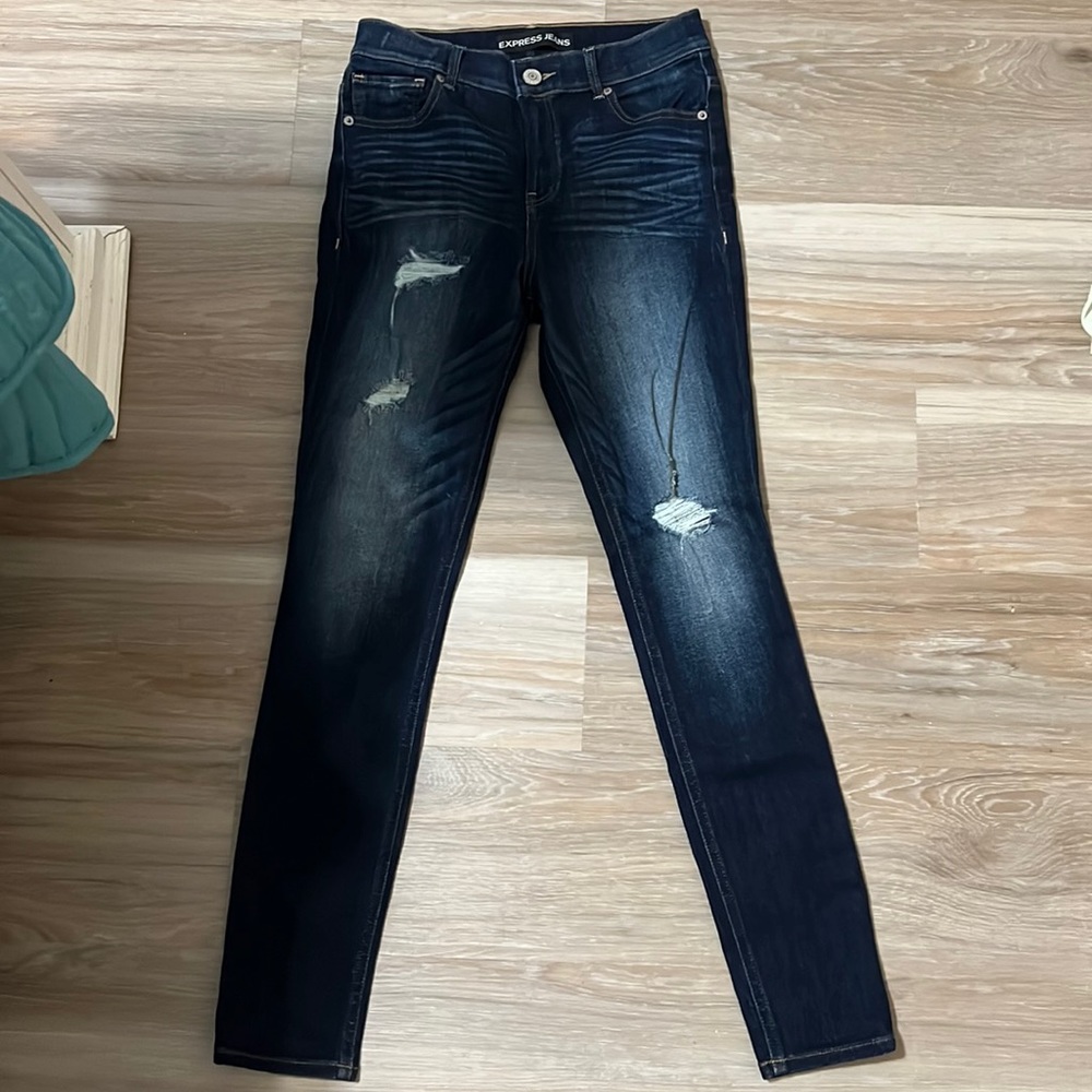 Womens express jeans stretch hi rise size 8R